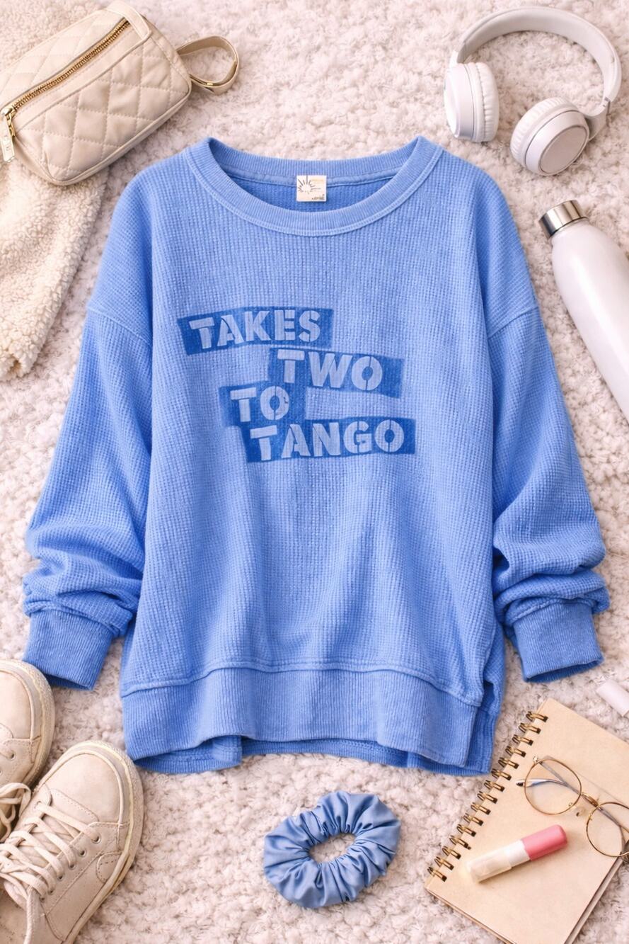 NWT Offline by Aerie Women's Waffle Knit Take Two To Tango Thermal Top Size L